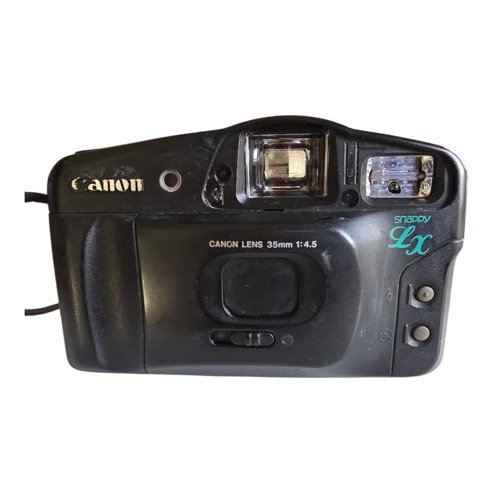 Canon Black Camera with Flash